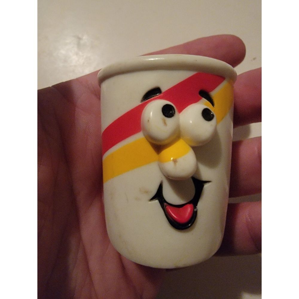Vintage Hallmark Cards Drink / Cup on Wheels 1989 80s Vtg Toy